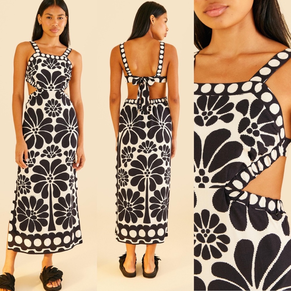 Farm rio cut out dress